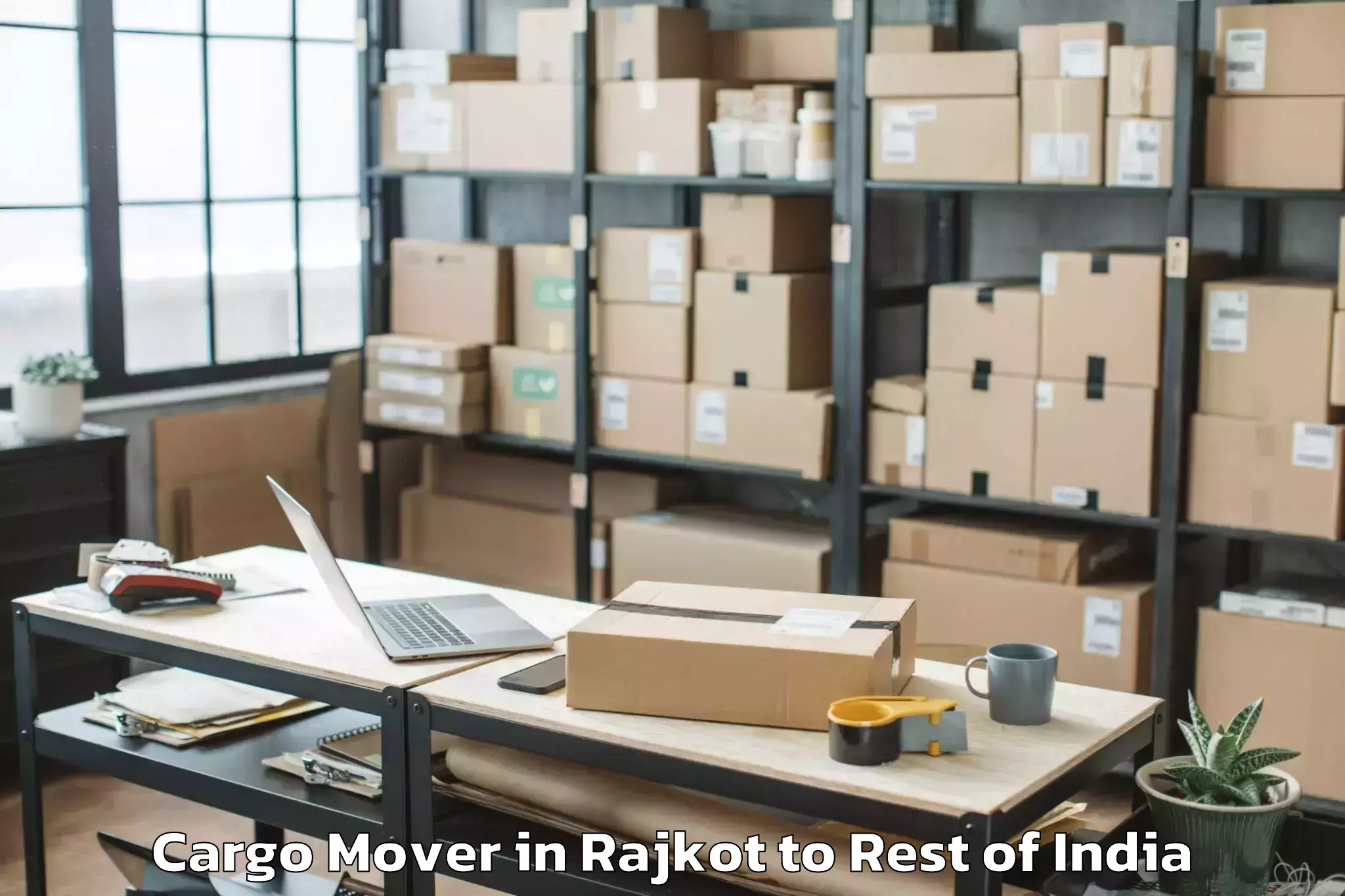 Top Rajkot to Chinyalisour Cargo Mover Available